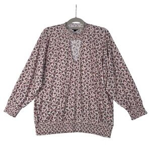 Torrid Textured Jersey Choker Neck Smocked Bottom Top Size 2 Flower print